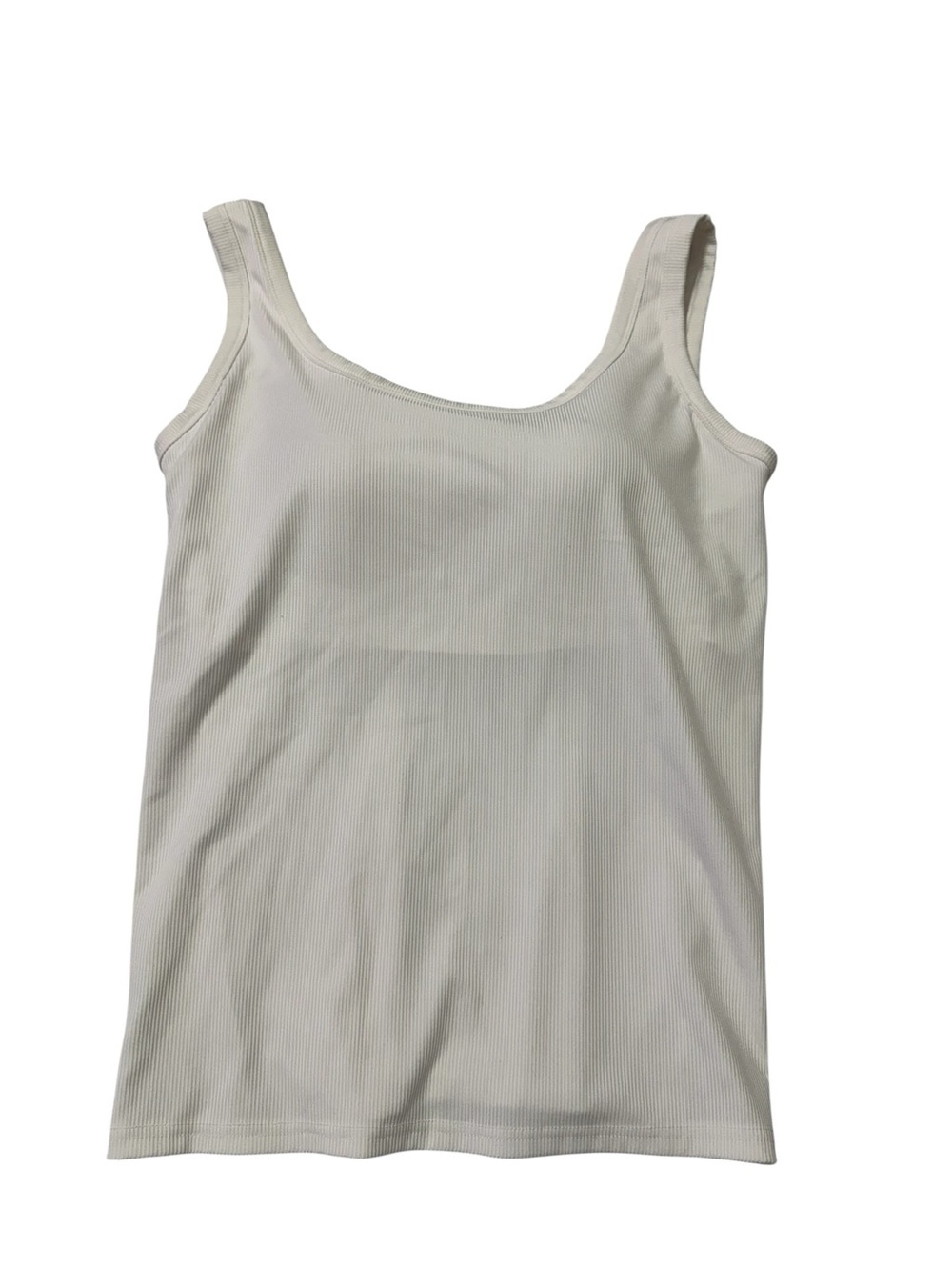 White Ribbed Tank Top - Picture 4 of 7